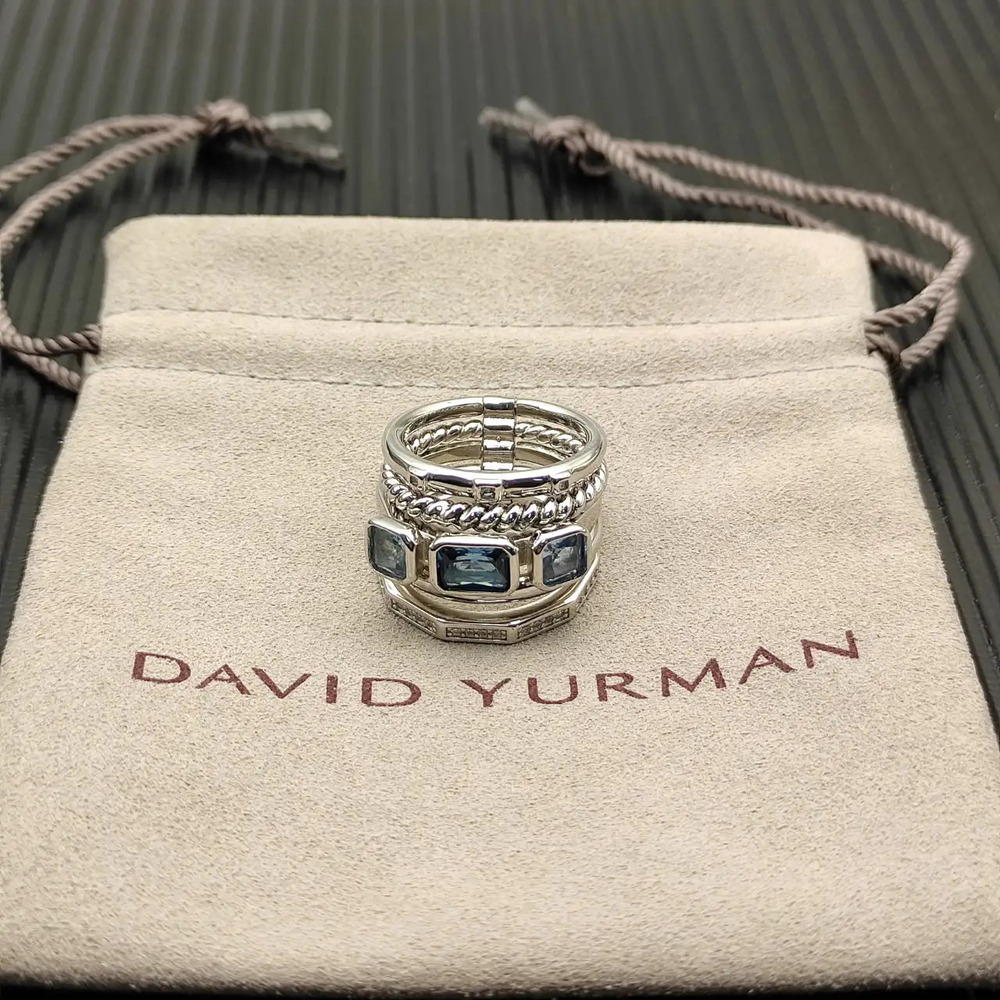 David Yurman Sapphire Five-Band Ring